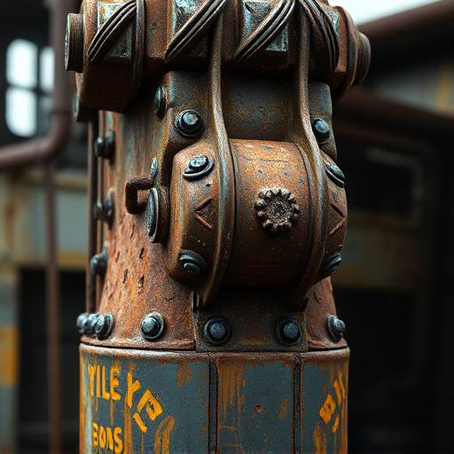 Image de la location 10: Détail d'une structure métallique rouillée