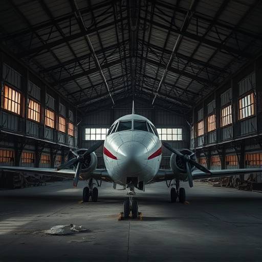 Image de la location 10: Intérieur du hangar avec des machines désaffectées