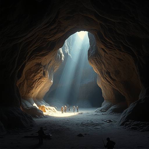 Image de la location 8 : Espace plus large dans la grotte, pouvant accueillir une équipe de tournage conséquente.