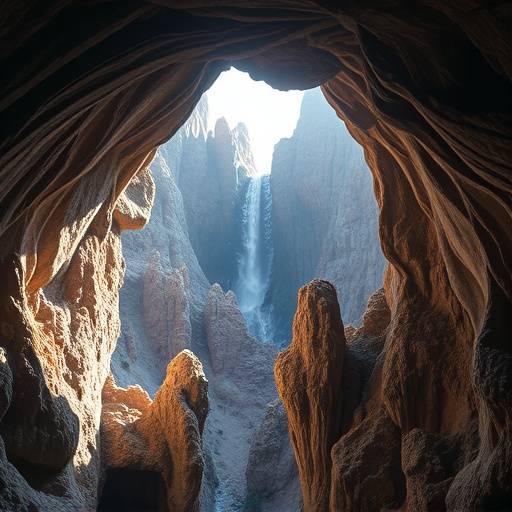 Image de la location 8 : Vue d'ensemble de la grotte avec des formations rocheuses impressionnantes.
